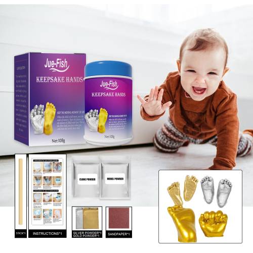 Baby 3D hånd- og fodaftryks-sæt