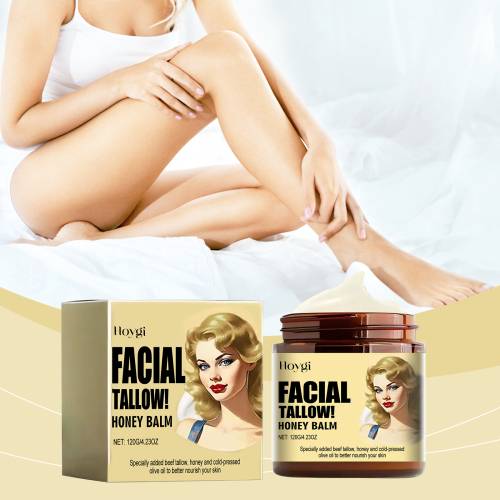 Talg og honning fugtcreme med olivenolie