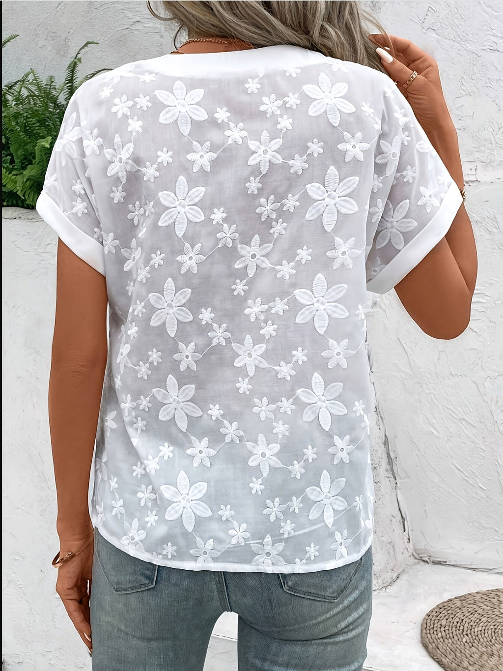 Jade | Elegant Hvid Bluse