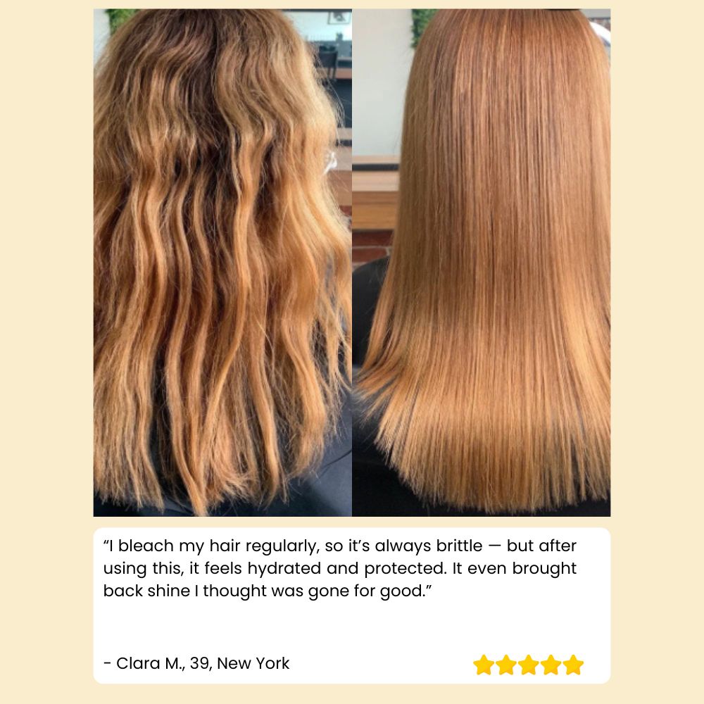 Keratinbehandling til tørt og glansløst hår