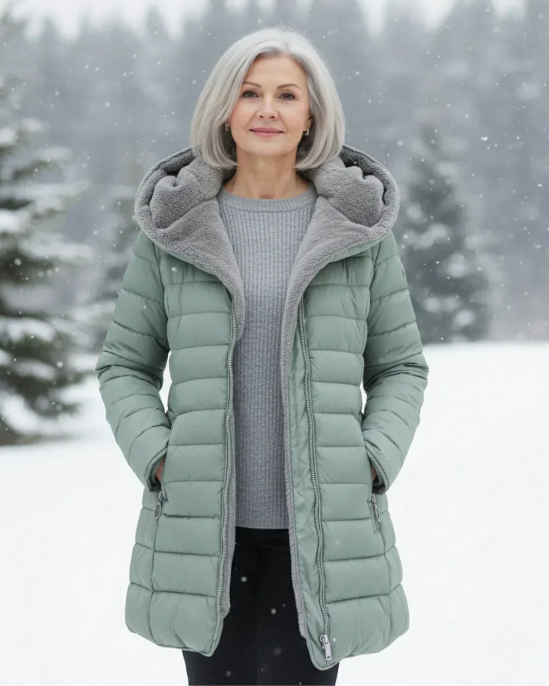 Olivia | Vatteret Vinterjakke