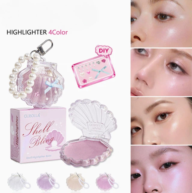 Highlighter-stick med perleglans