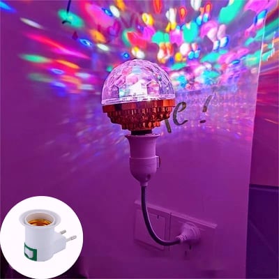 Roterende RGB LED-pære med stroboskopeffekt