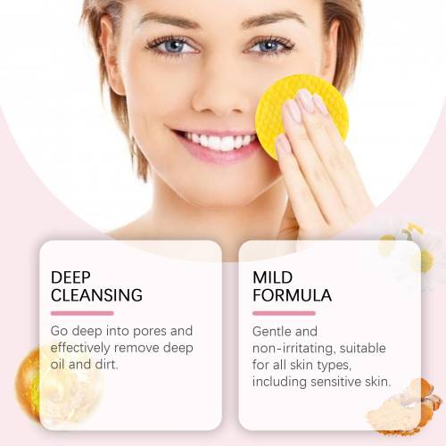 Gurkemeje kojisyre rensepads med C-vitamin