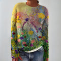 Ida | Kunstnerisk blomstret sweater
