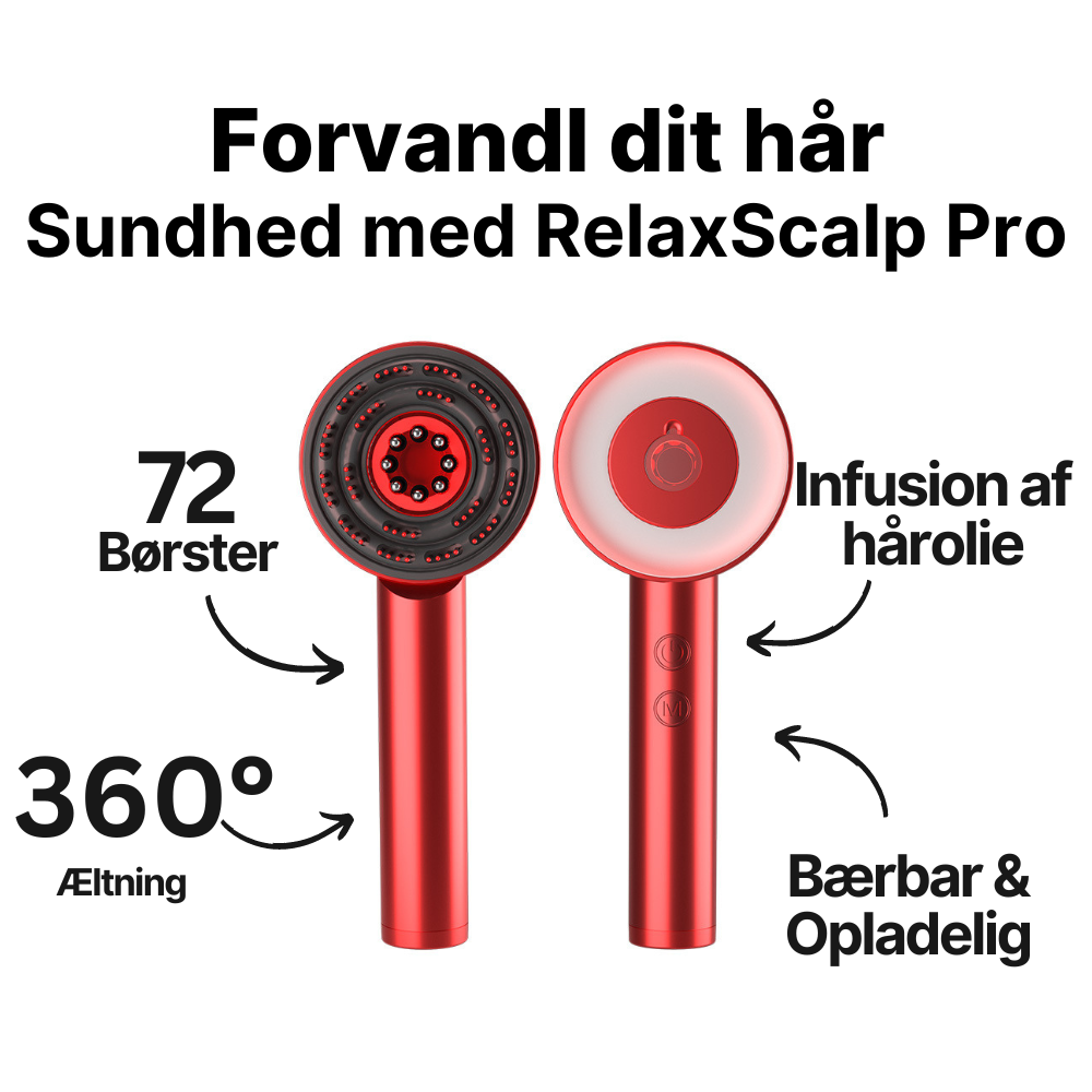 RelaxScalp Pro – Ultimativ Afslapning & Effektiv Hårpleje for Tykere, Sundere Hår