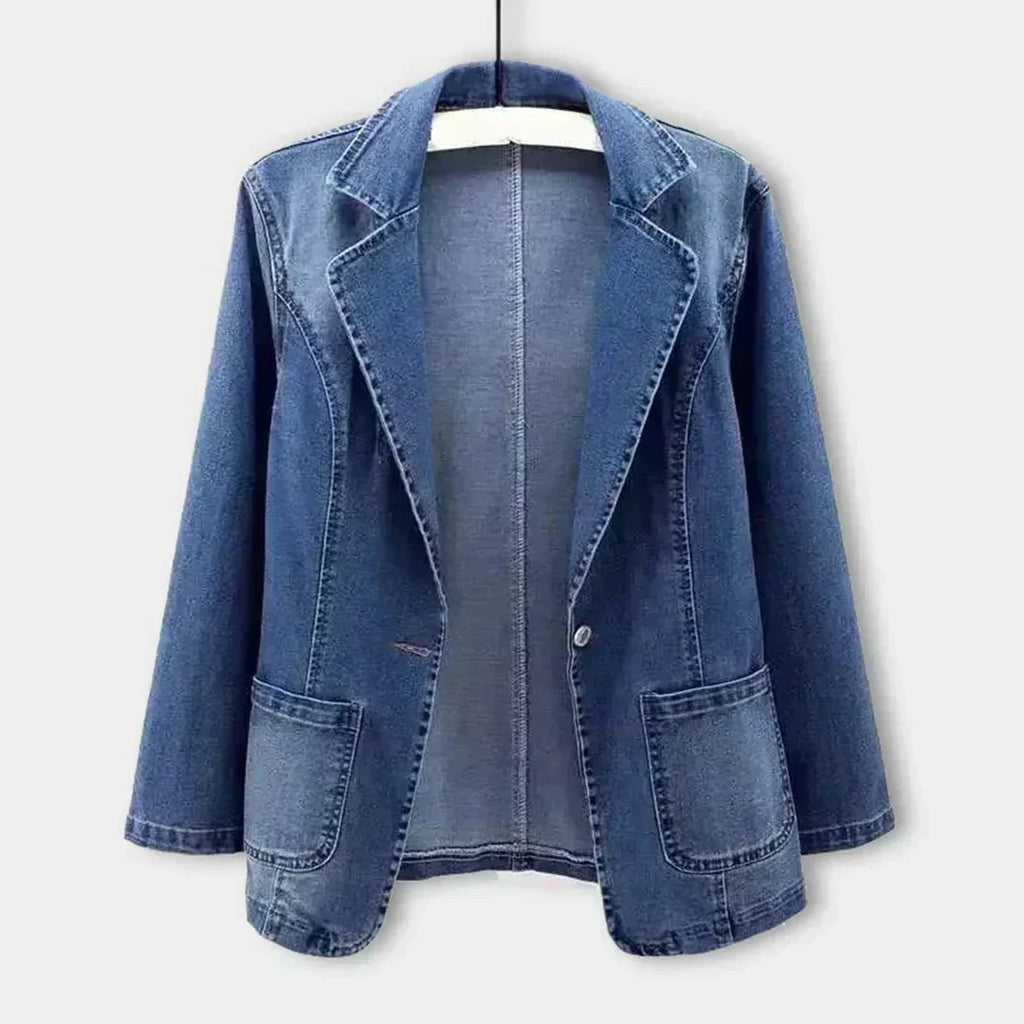 Bente | Stilfuld Denimblazer til Kvinder