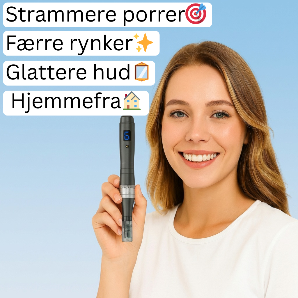 Professionel Microneedling Pen – Glattere Hud & Færre Rynker Hjemmefra