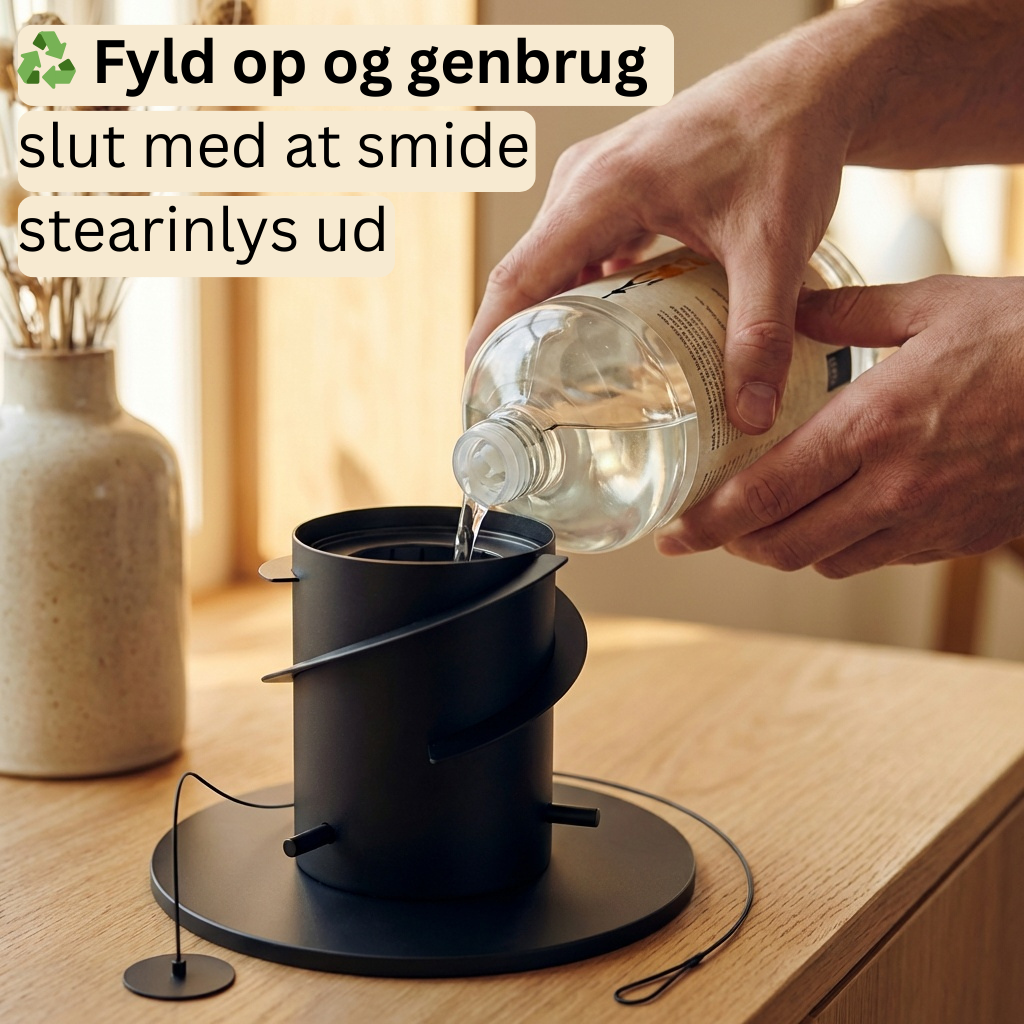 Flammelampe til Bord & Terrasse – Hygge med Ægte Ild Året Rundt