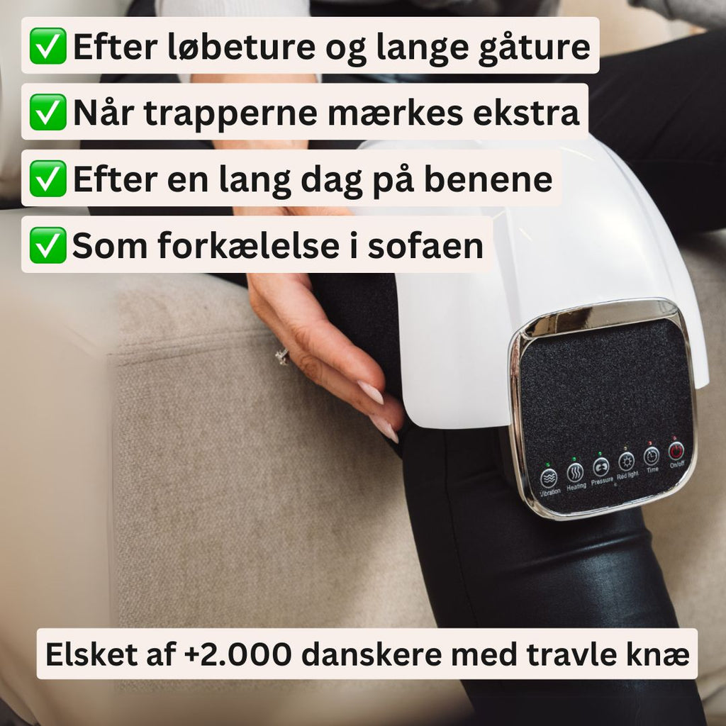 ComfortKnee™ Massageapparat til knæ – Varme og massage der forkæler dine knæ