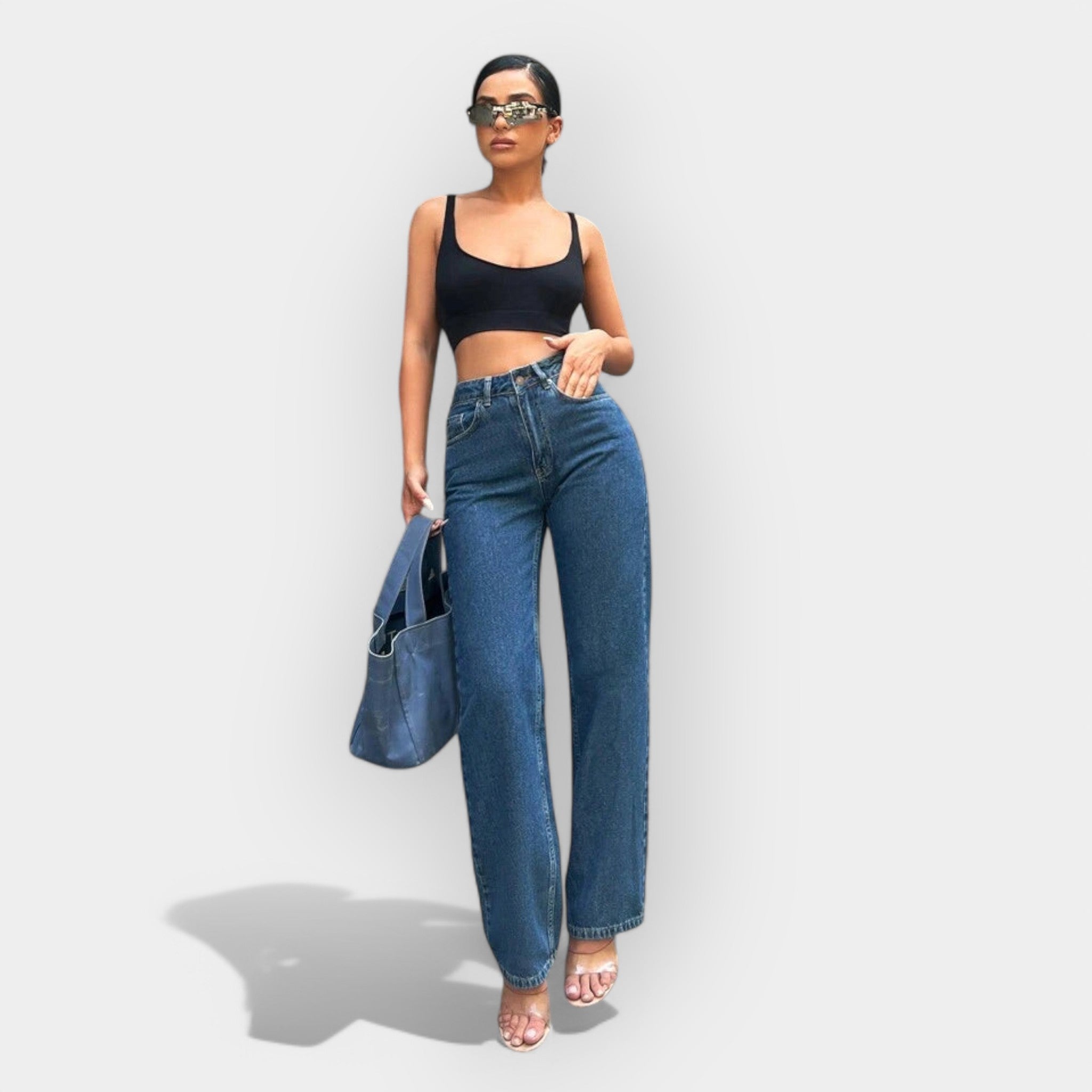 KARA – HØJTALJEDE JEANS MED LØS PASFORM