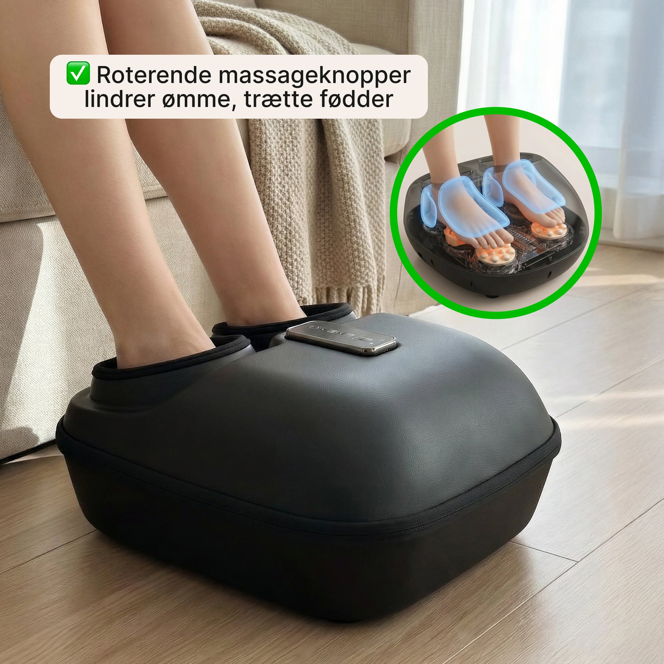 RelaxSole – Elektrisk fodmassageapparat