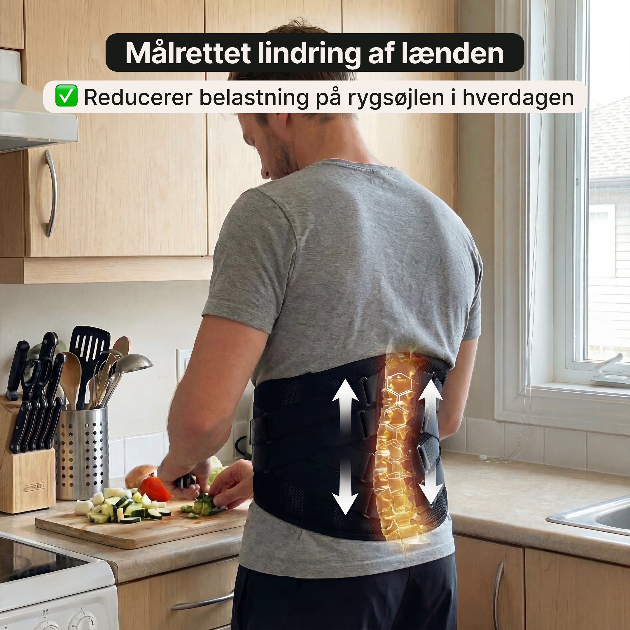 LumbarGuard Max – Rygstøtte til lændesmerter