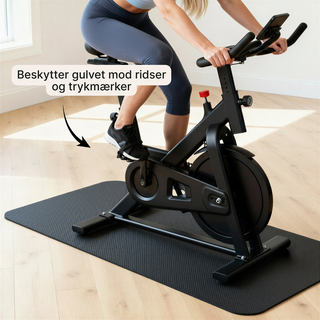 Gulvbeskyttende træningsmåtte