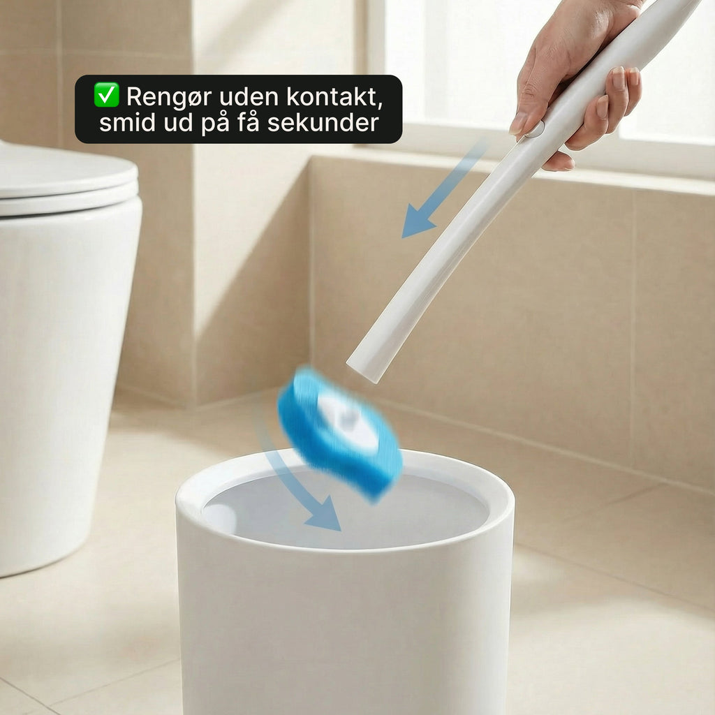 Toilet Børste med udskiftelige hoveder – Den praktiske løsning