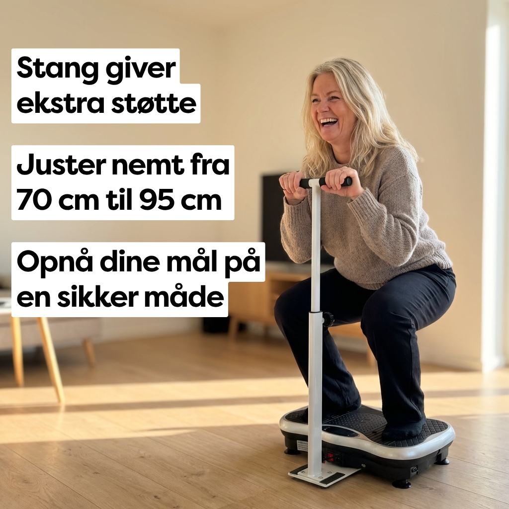 Vibrationstræner Plus - Med støttestang