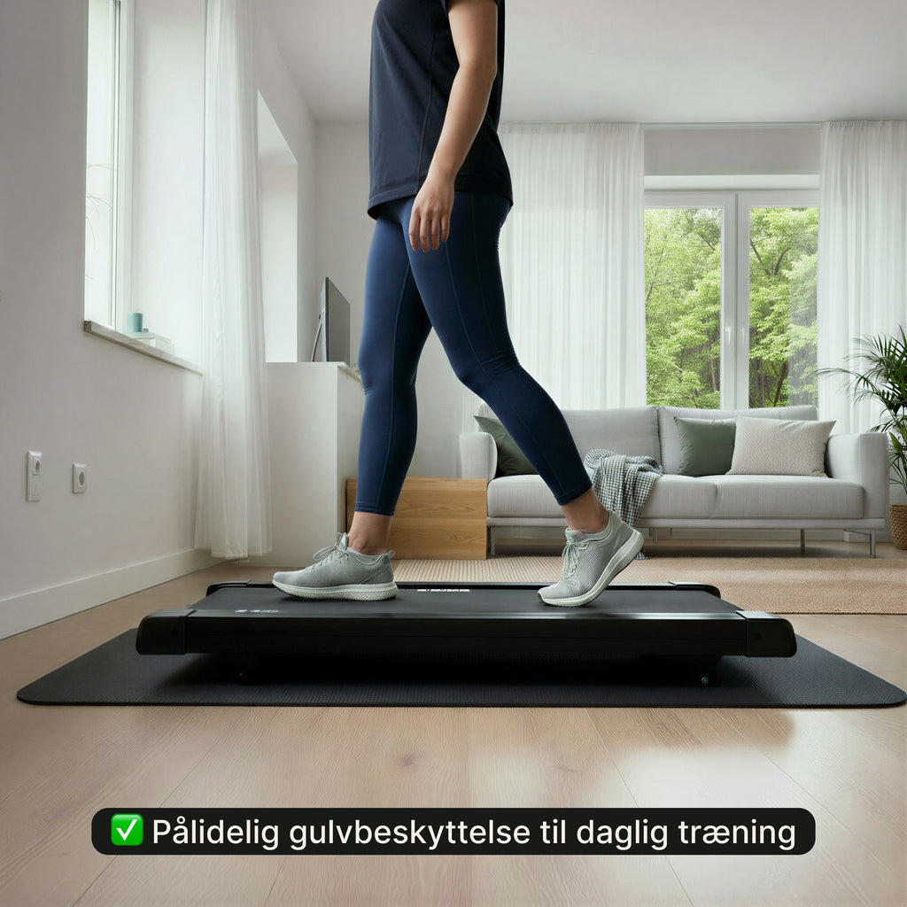 Gulvbeskyttende træningsmåtte