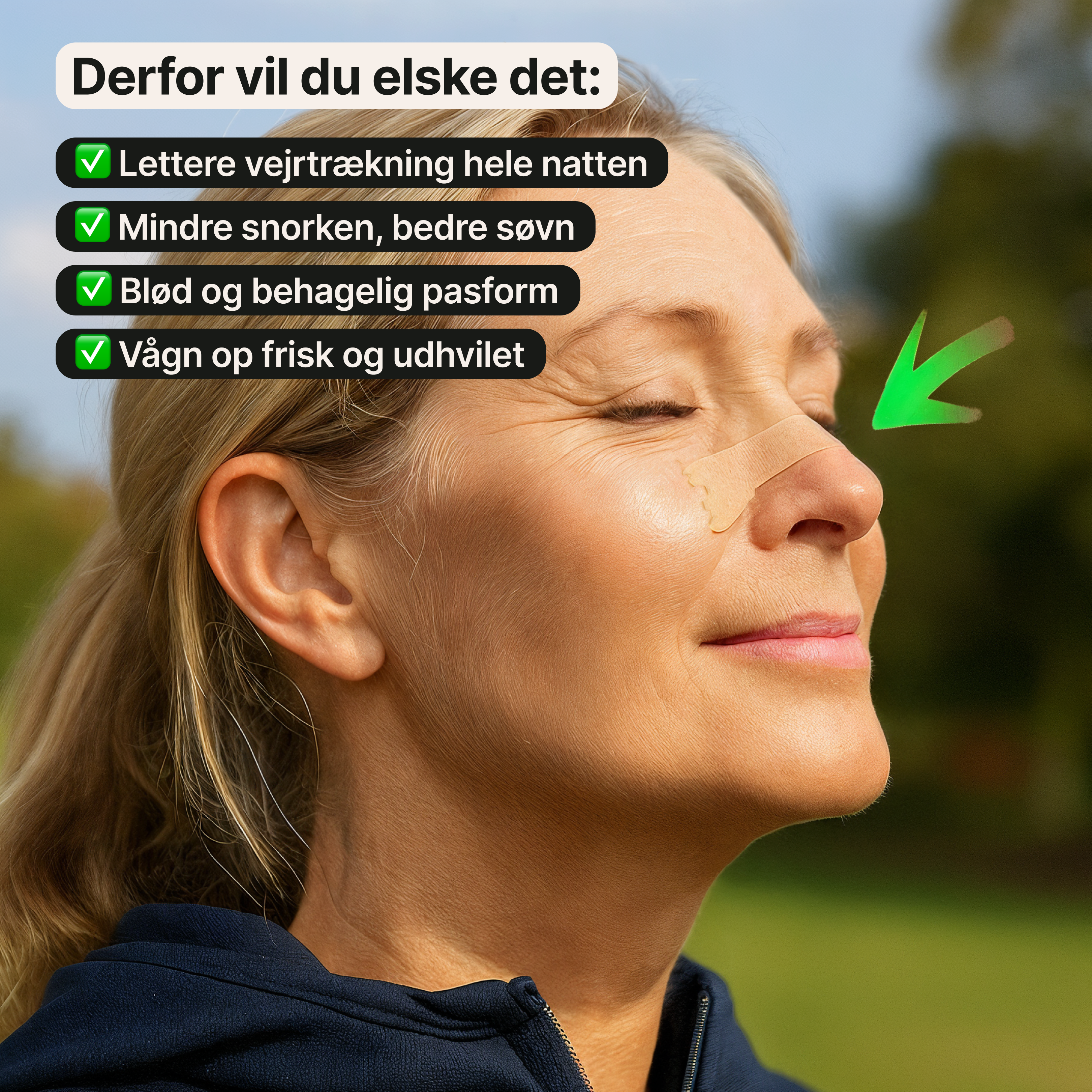 Næsestrips – Åbner næsen ved vejrtrækningsbesvær (100 stk.)