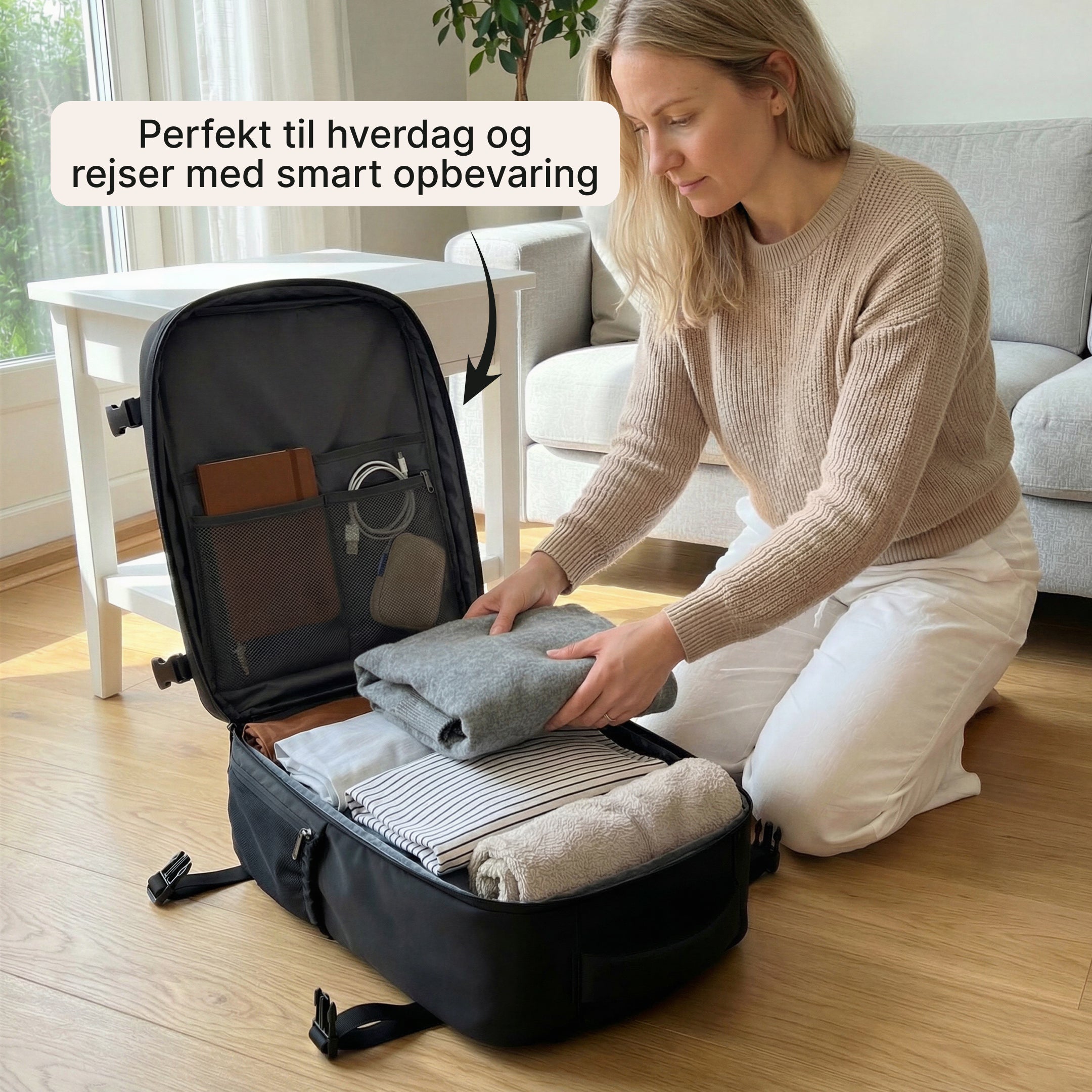 TechPack Pro – Rygsæk med laptoprum og USB