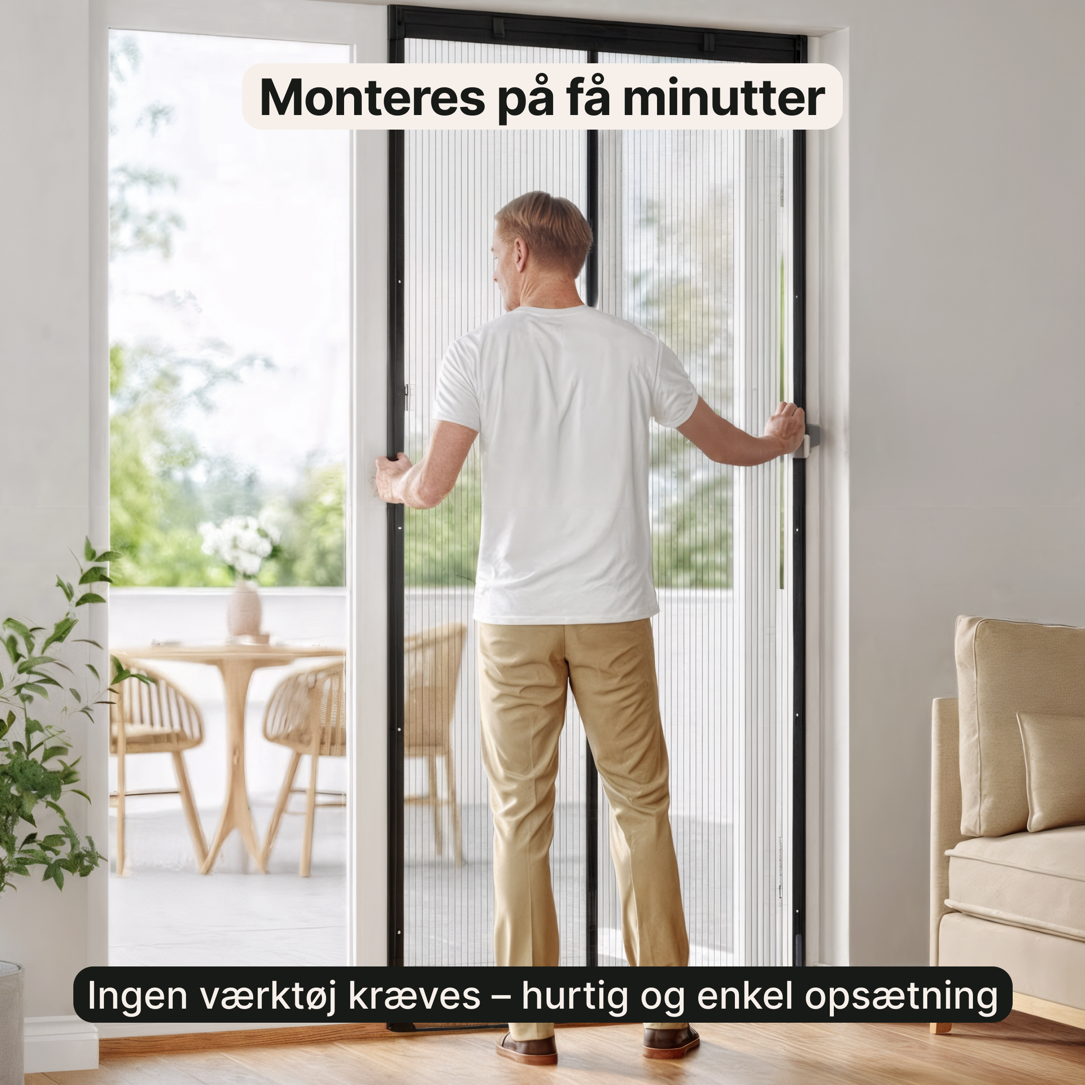 Magnetisk skærmdør – Holder insekter ude