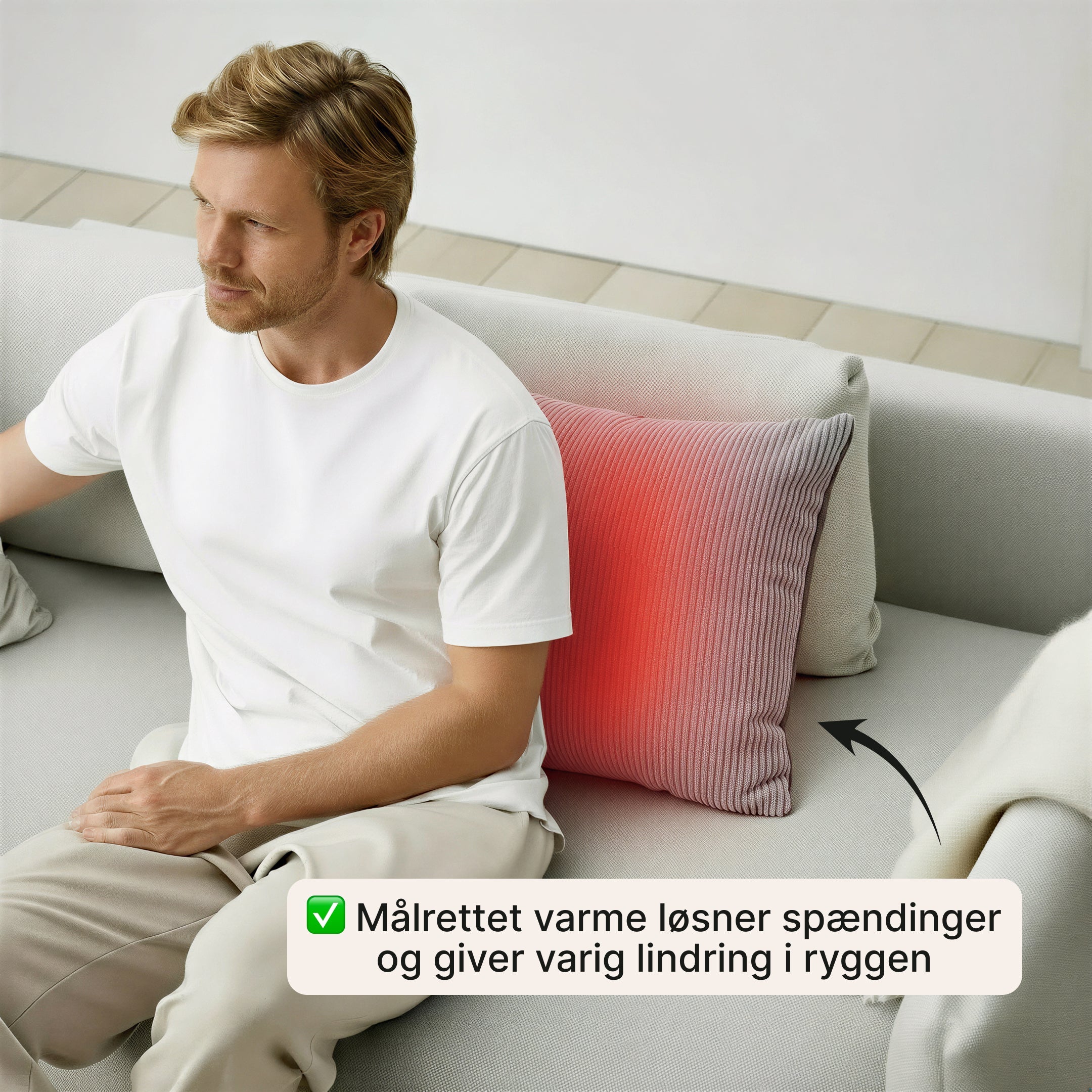 Elektrisk varmepude – Lændestøttepude
