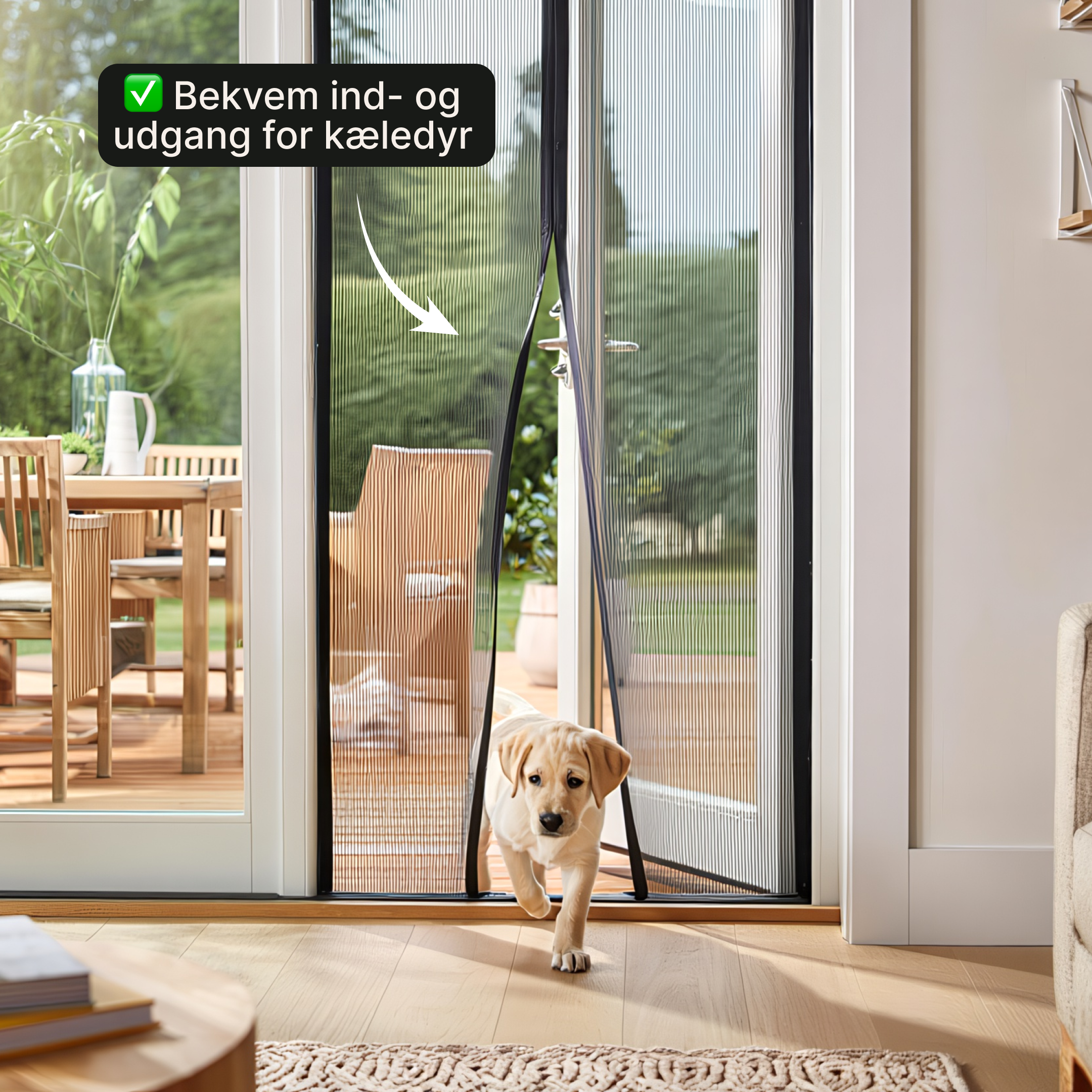 Magnetisk skærmdør – Holder insekter ude