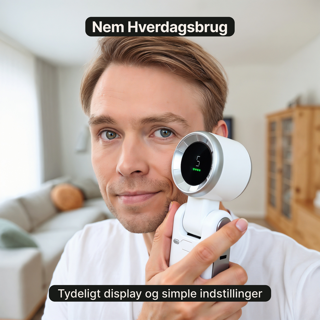 Bærbar turboventilator – Genopladelig nakkeventilator