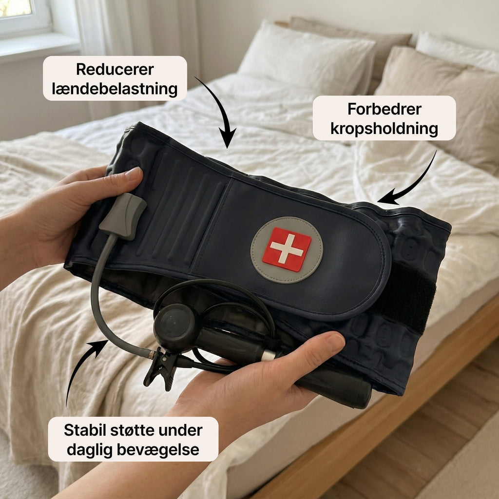 SpineRelief Belt – Oppusteligt rygstøttebælte