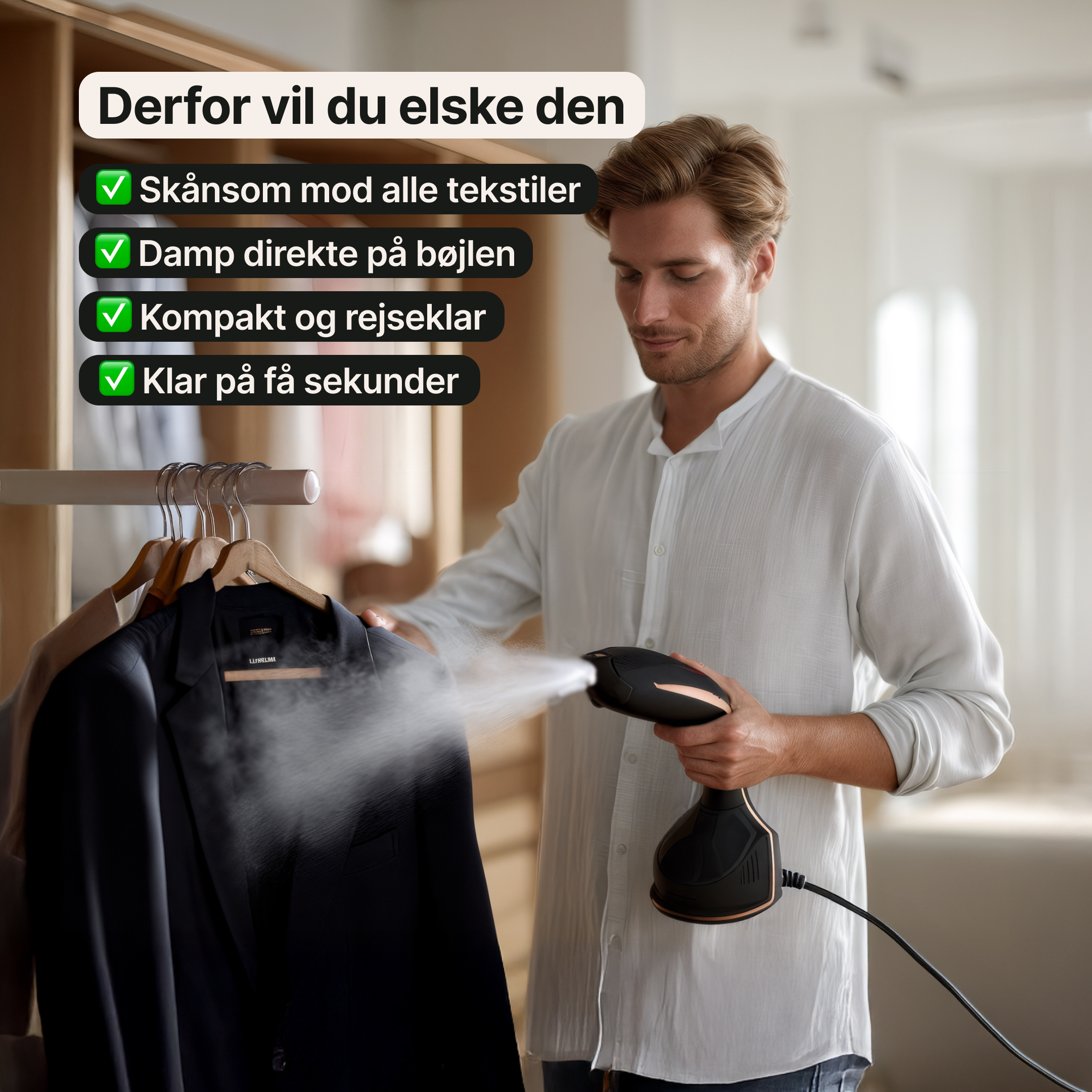 DampEase – Tøjdamper