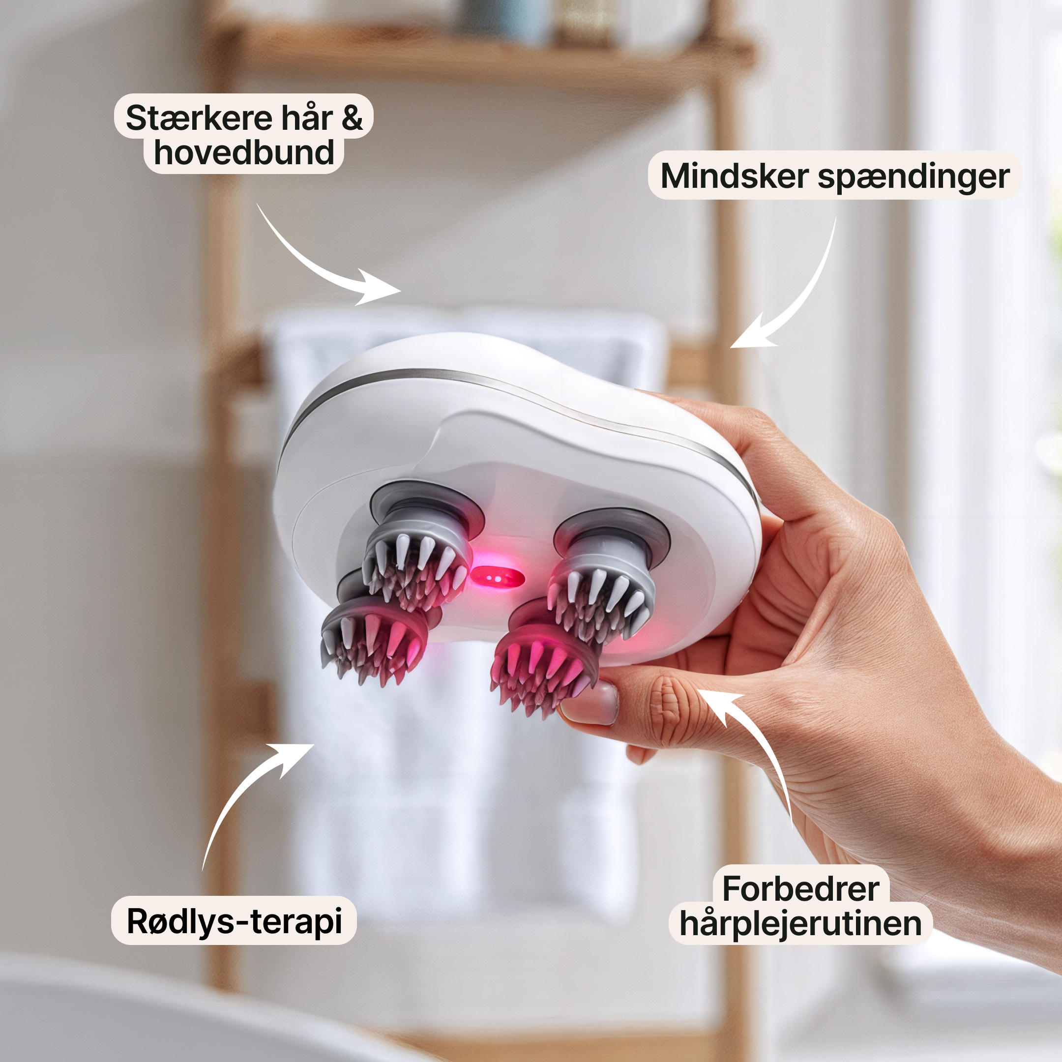 Hovedbundsmassager – Elektrisk vibrationsapparat