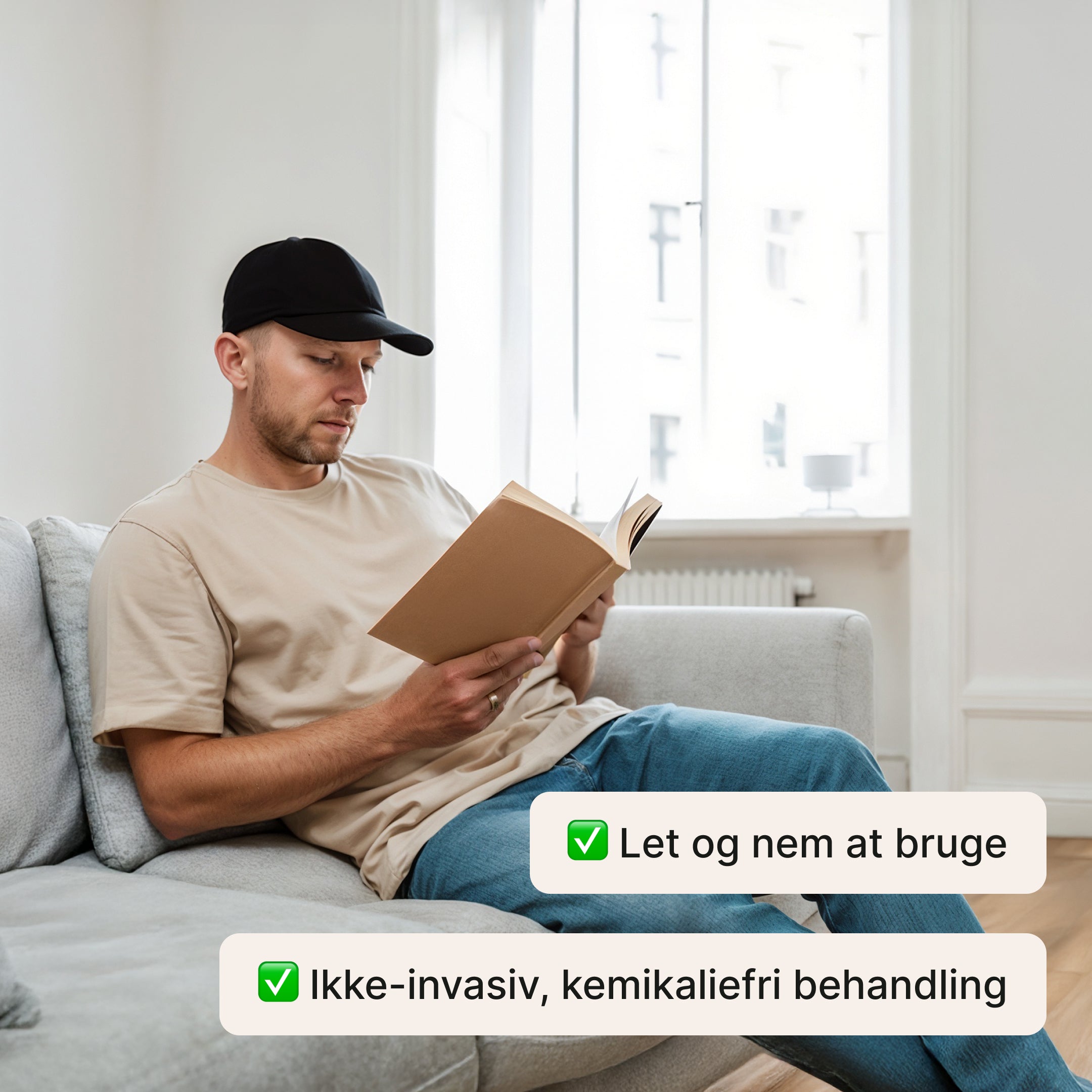 LED Hårplejehat – Til tyndt hår