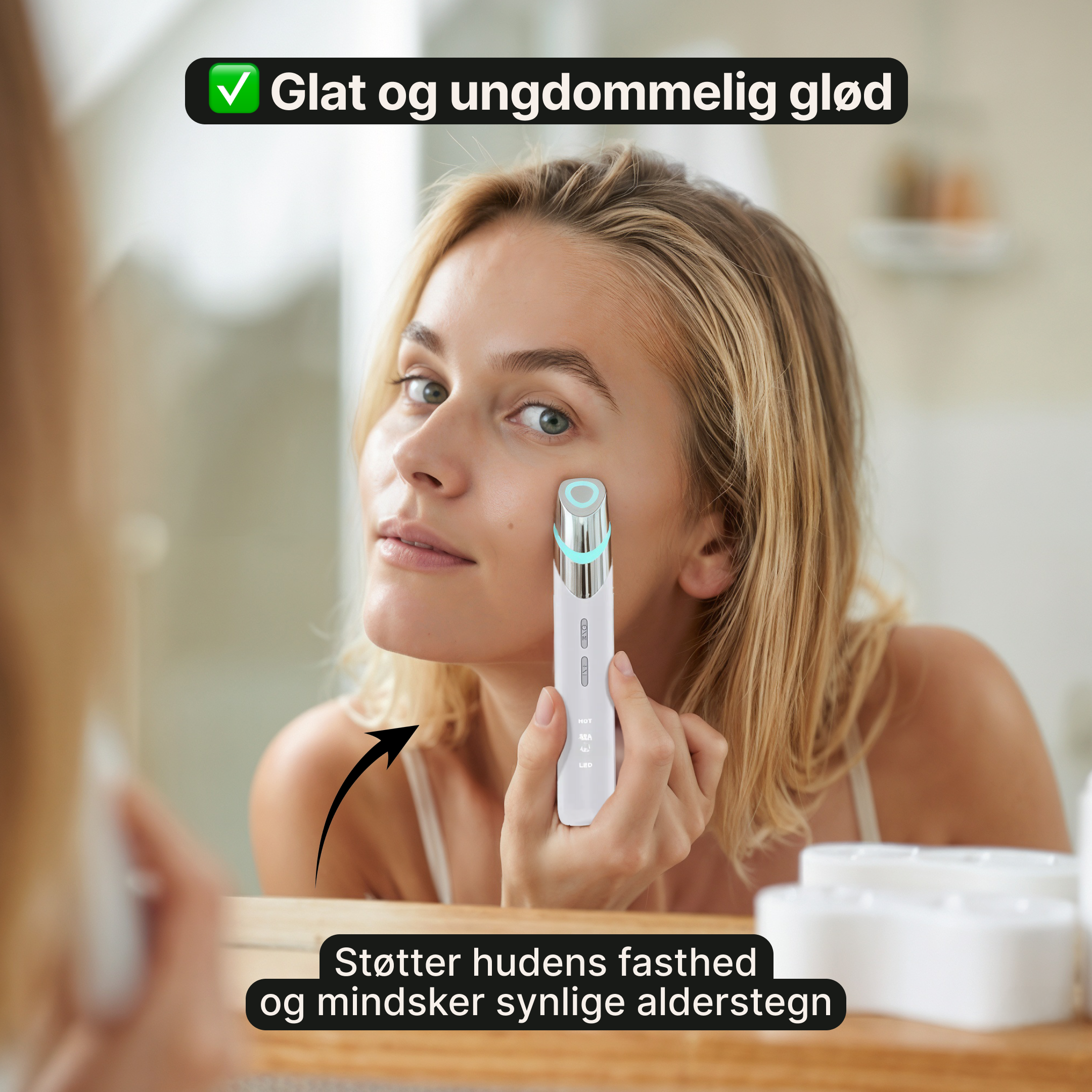 Mikrostrøm – Ansigtsmassageapparat