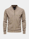 Jacquard | Strikcardigan med Lynlås