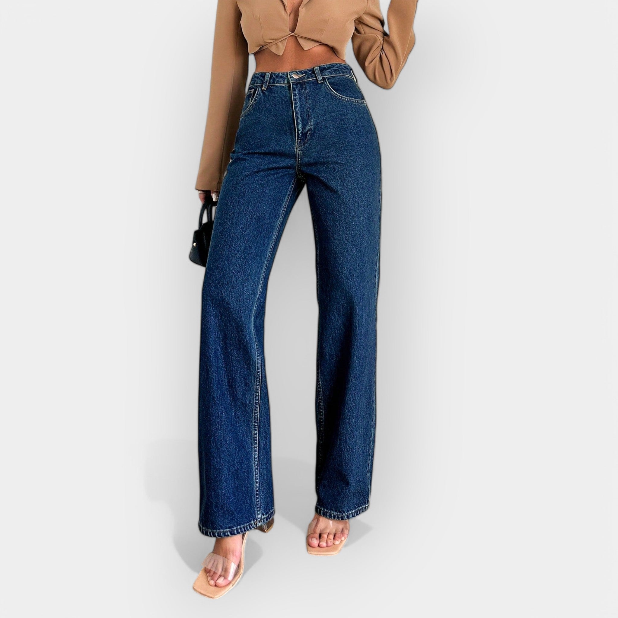KARA – HØJTALJEDE JEANS MED LØS PASFORM