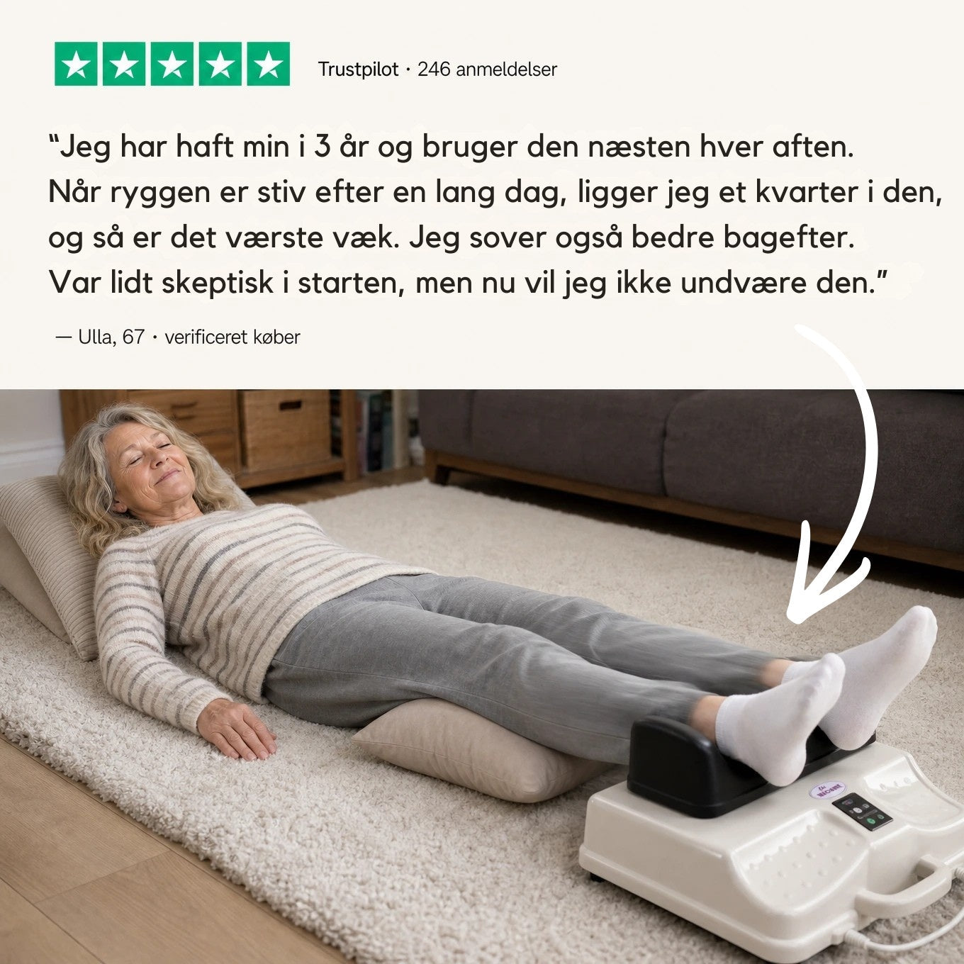 Premium Chi Maskine – Få ro i kroppen på 15 minutter