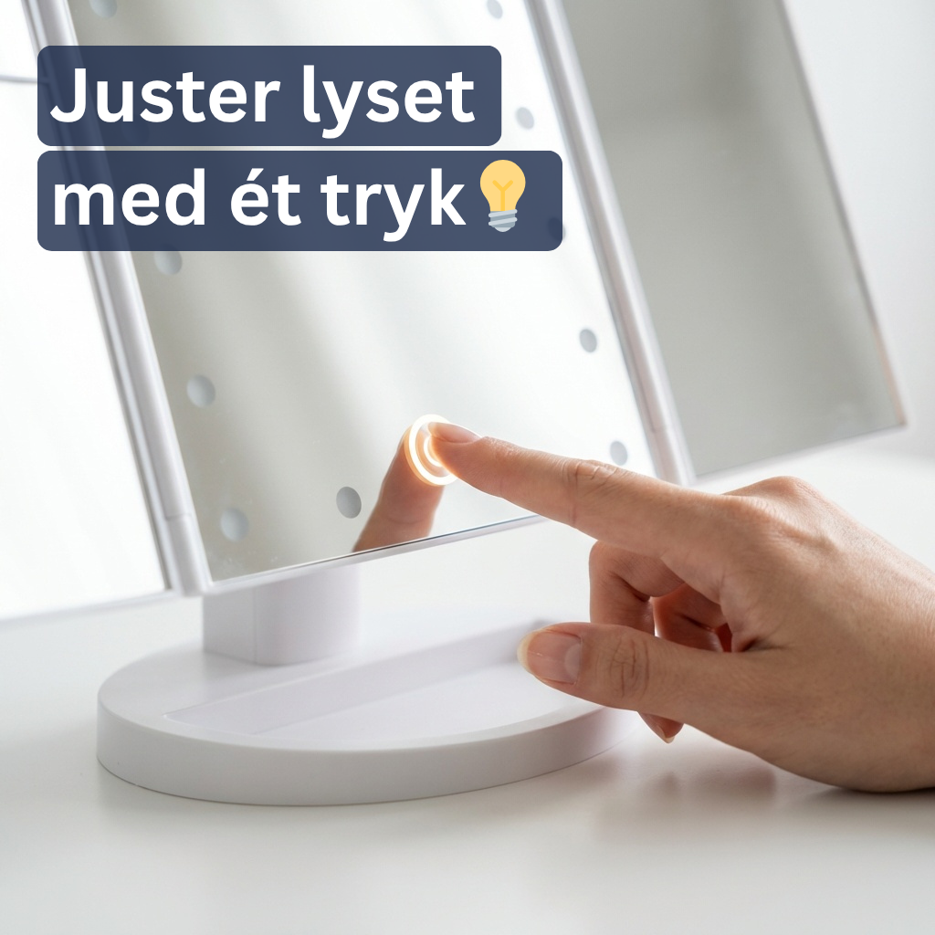 Belyst Makeupspejl – Slut med dårligt lys og halvt lavet makeup