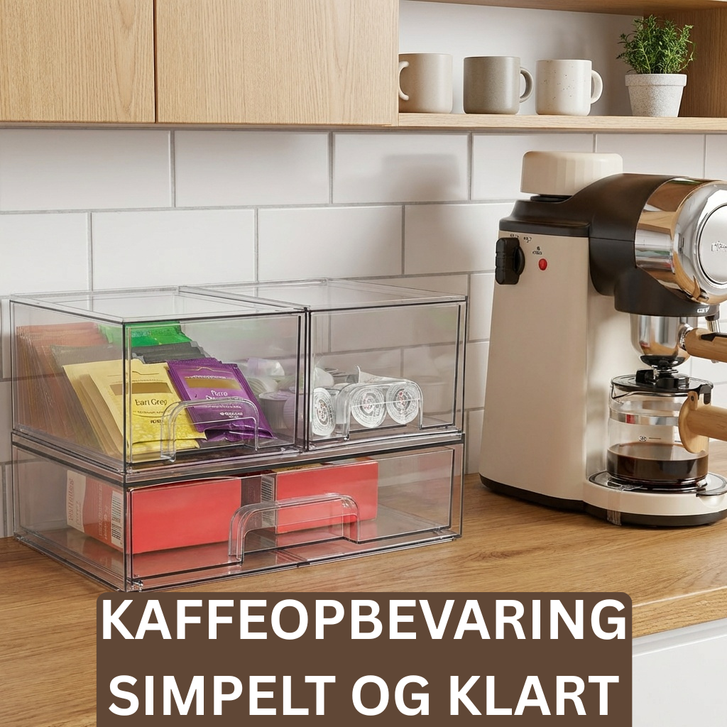 Stabelbare Opbevaringsskuffer – Smart Opbevaring til Hele Hjemmet