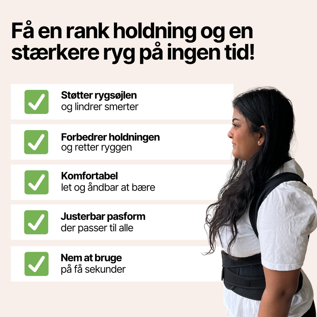 PosturePro+ - Din perfekte støtte til en sund ryg og korrekt holdning
