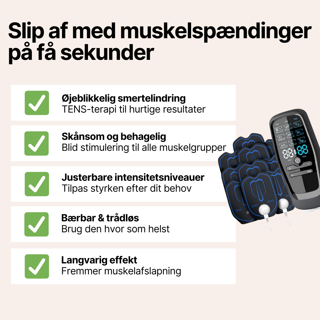 TENSRelief™ - Effektiv muskelstimulering & afslapning