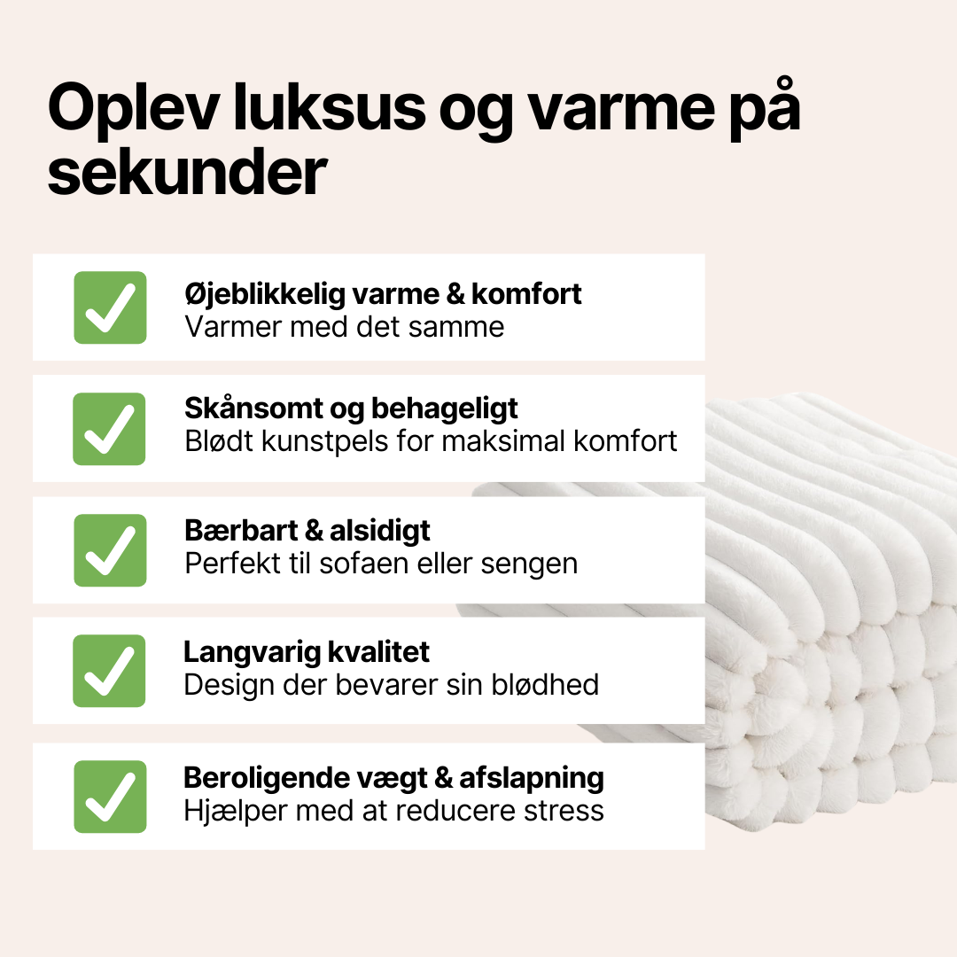 VelvetFur™ – Premium Kunstpels Tæppe