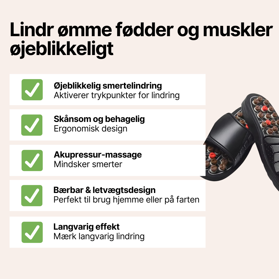 AcuFeet™ - Akupunktur, komfort og velvære i én smart sandal