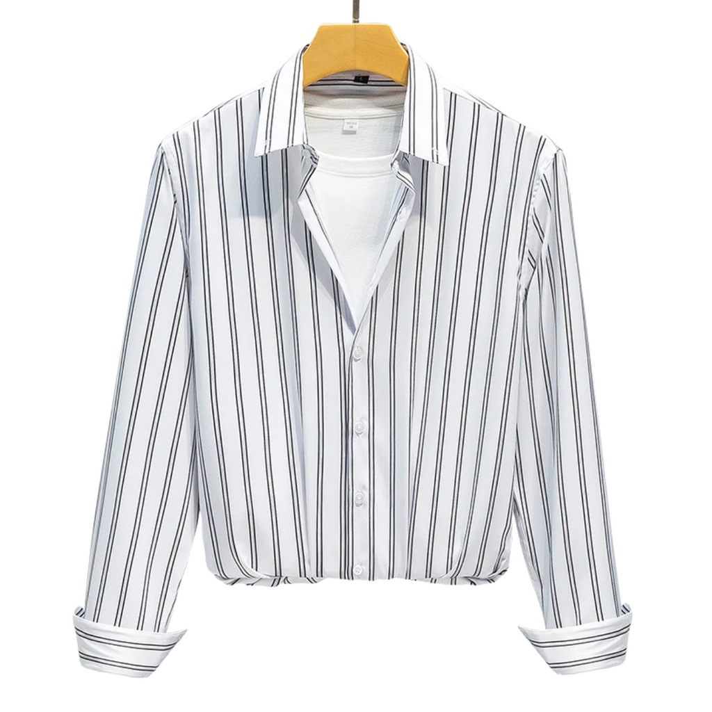 Levi | Elegant Stribet Skjorte
