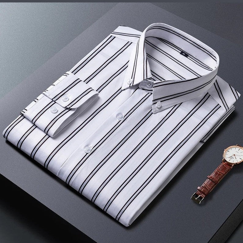 Levi | Elegant Stribet Skjorte
