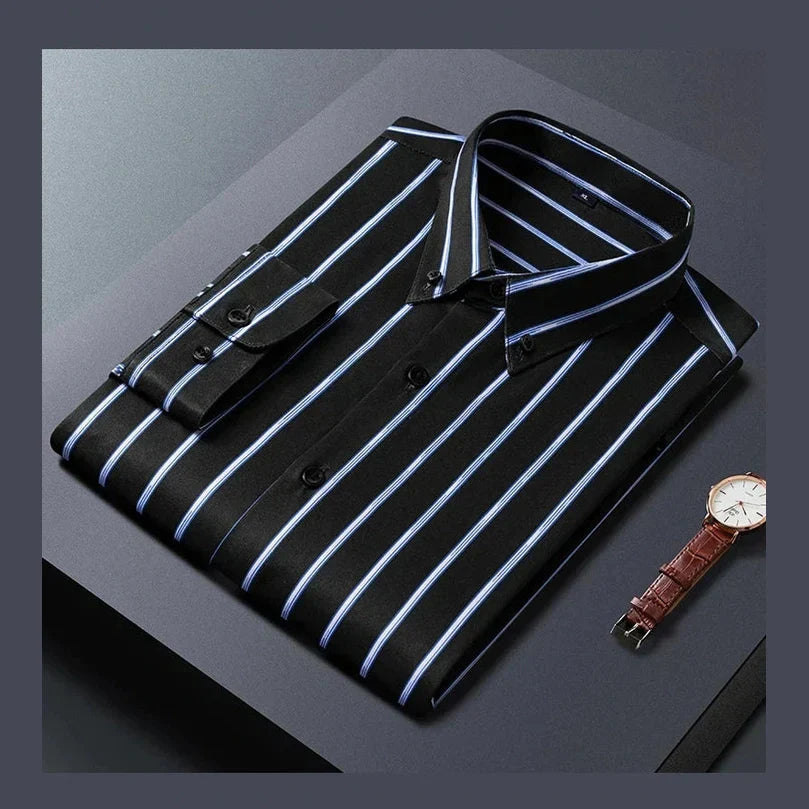 Levi | Elegant Stribet Skjorte