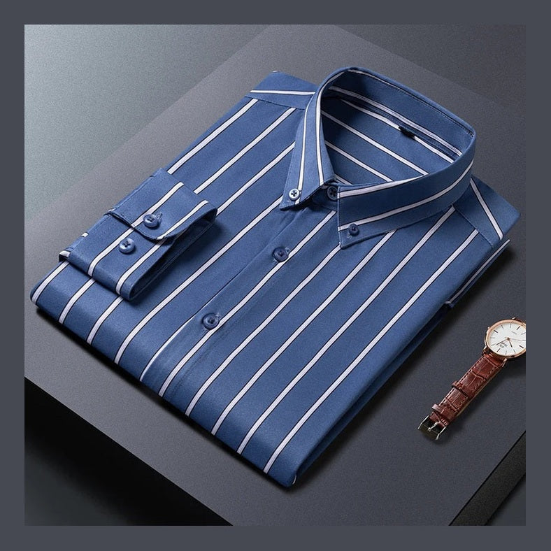 Levi | Elegant Stribet Skjorte