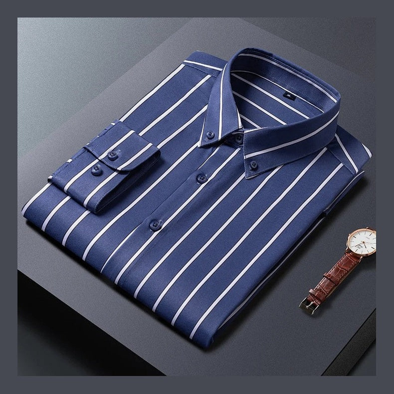 Levi | Elegant Stribet Skjorte
