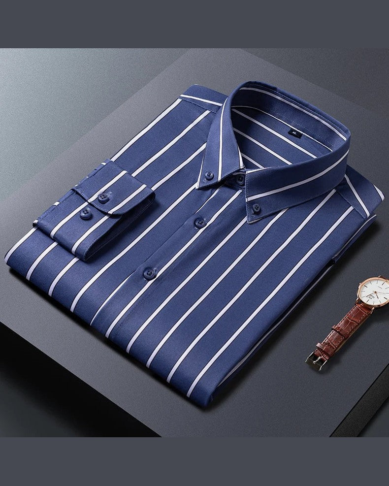 Levi | Elegant Stribet Skjorte
