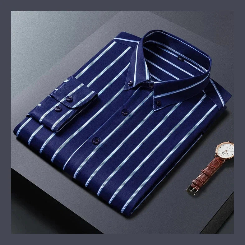 Levi | Elegant Stribet Skjorte