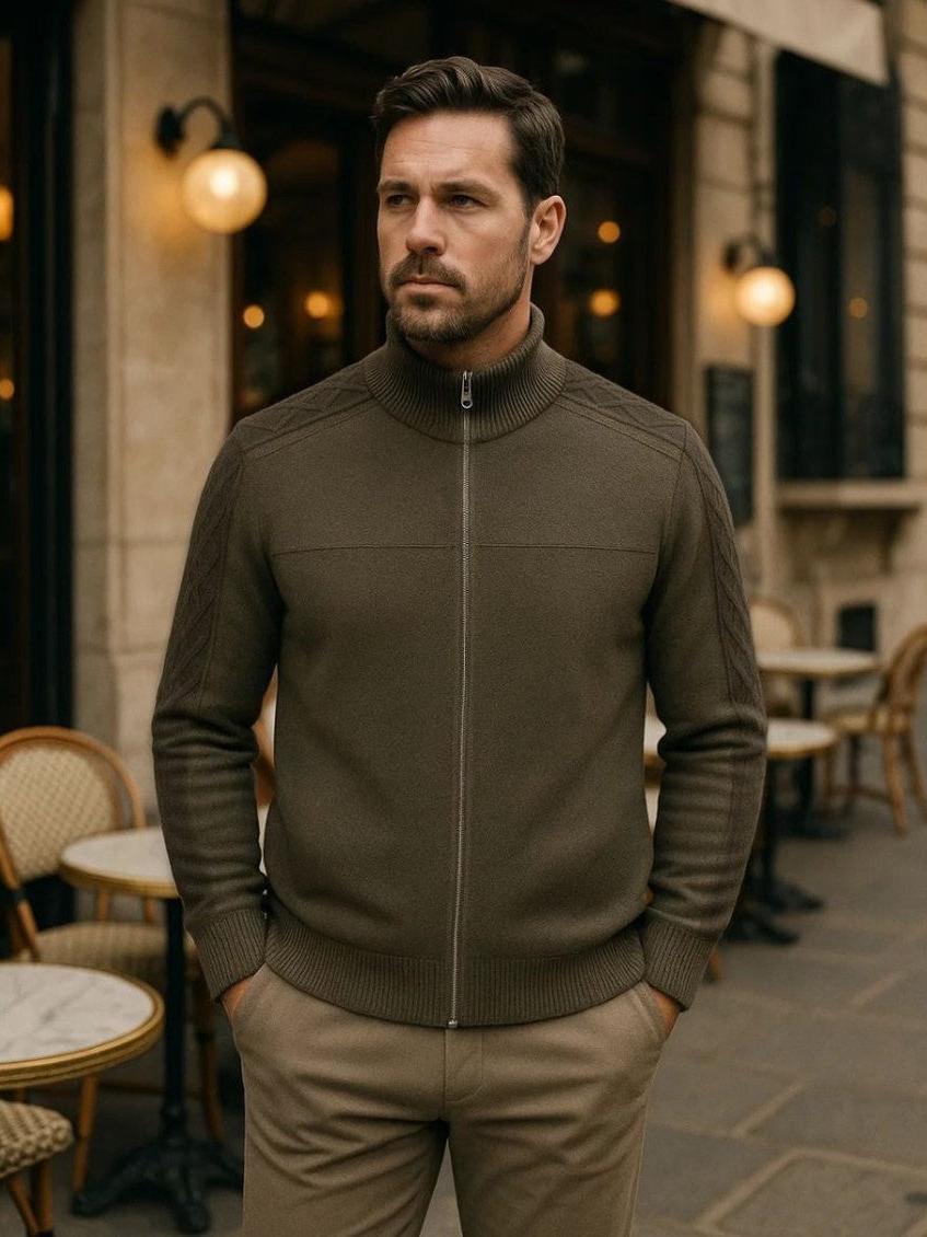 Magnus | Cashmere Trøje med Lynlås