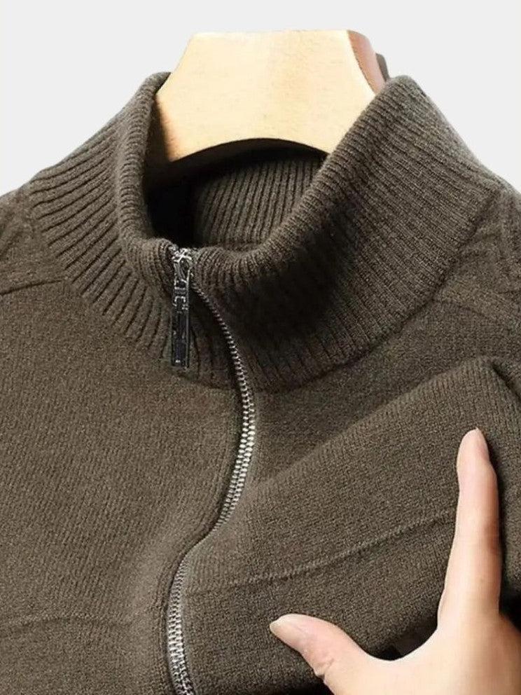 Magnus | Cashmere Trøje med Lynlås